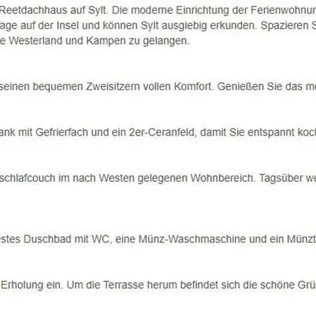 Am Dorfteich 5, App 18 Wenningstedt-Braderup